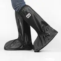 在飛比找momo購物網優惠-【OSIN】防雨鞋套 防水 雨鞋套 長筒 黑色 雨靴 加厚 