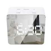 LED Mirror Night Lights Thermometer Multi-function Digital Alarm Clock