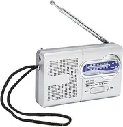 Dpofirs Portable Pocket Radio, Battery Operated Radio Battery Powered for Home Hiking Cycling Travelling