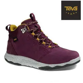 【Teva】ARROWOOD LUX MID WP 全真皮 超輕量 中筒防水健走登山鞋 /紫 1013645GWN T37