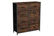 Fraser Country 8 Drawer Storage Chest - Rustic Walnut