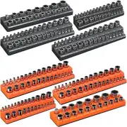 Magnetic Socket Organizer Holder Set – 8-Piece Tool Organizers ( No Sockets )