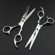 Hair Cutting Scissors, 6 Inch Professional Japan 440C Cut Set Cutting Barber Haircut Scissor Thinning Shears Hairdressing Scissors Hair Cutting Tools