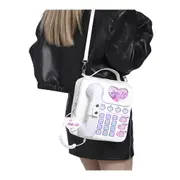 Women's Bags & Handbags White Sweet Girl Creative Crossbody Bag With Telephone Design Pu Material Lightweight And Unique