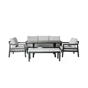 Hemmy 5 Piece dining Set Black