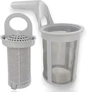 [DL-pro] Sieve for AEG Electrolux Juno Zanussi 5029777400/7 50297774007 Fine Sieve + Coarse Sieve with Handle Approx. 80 mm Diameter for Dishwashers such as ESF ESI ESL ESU GA ZDS ZDI ZDT ZDU AEG