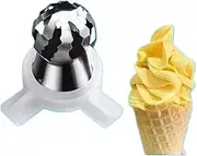 1 Piece Stainless Steel Flower Shaped Nozzle Petal Style Soft Serve Ice Cream Machine Accessory