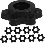 TOKIDNY Weight Clips for Dumbbells Hexagon Nut Barbells Screw Clamp Barbell Collar Clamps 25mm Perfect for Home Gym