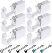 Nose Piercing Gun - Prgislew 18 Pack Self Nose Piercing Kit Unit Safety Disposable Nose Piercing Gun with Nose Stud Piercing Kit Tool for Cartilage Piercing Gun Piercing Jewelry