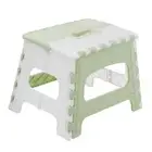 Plastic Folding Step Stool with Handle Portable Collapsible Small Foot Stool for