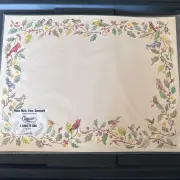 Caspari Table Setting A Song To Sing Placemats From Denmark 6 NEW