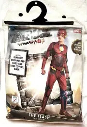 The Flash, Child Halloween Costume Size: 12-14, Ages: 8-10,Jumpsuit, Mask. NM.