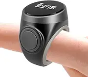 Counter Ring - 4 Digit Handheld Clicker Pitch Counter,Portable Prayer Counting Aid, Number Count Clicker for Meditation, Relaxation, Active Fingers