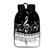 Music Note Backpack Daypack Guitar / Piano Daypack Women Men Rucksack Children School Bags for Teenager Boys Girls Book Bag Gift 16piano25