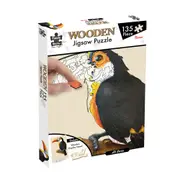135pc Puzzle Master A3 Shaped Wooden Jigsaw Puzzle w/ Stand Set Kids 8y+ Toucan