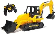 Top Race 8 Channel Full Functional RC Excavator Backhoe Loader, Battery Powered Electric RC Remote Control Construction Tractor with Lights & Sound (TR-119)