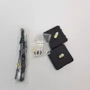 2 Hicarer Long Shaft Quartz Clock Movement Clock Parts Repair Kits Silver