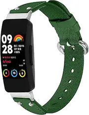 Nylon Bands Compatible with Fitbit Inspire HR Bands Women Men, Soft Adjustable Nylon Braided Sport Band for Fitbit Inspire 2 Smartwatch Replacement Wristband