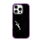 iPhone 16 Pro Impact Case MagSafe Compatible Astronaut Skeleton Gravity Black and White