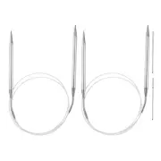 2pcs 39.37" Circular Knitting Needles US 11/7.0mm Needles 5.51" Short