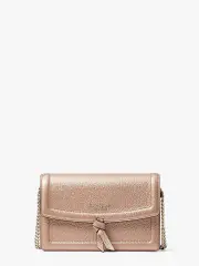 knott metallic flap crossbody