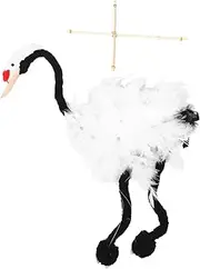 YARNOW Crane Marionette Puppet Unique Wooden Interactive for Imaginative Play Teaching and Performance Safe and String Puppet