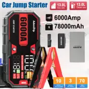 Portable 12V Car Jump Starter 78000mAh PowerBank Pack Battery Booster Jumper Box