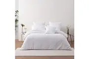 Bianca Cosmo White Chenille Bedding Quilt Fabric Cover Set