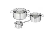 Tefal Virtuoso Induction Stainless Steel 3 Piece Pot Set