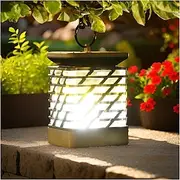 Solar Lantern Hanging Solar Pathway Lights Outdoor Waterproof Flickering Flameless LED Candle Lighting Solar Powered Lanterns Decorations for Tree Porch Yard G
