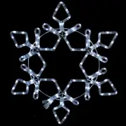 Northlight 24" LED Rope Light Snowflake Commercial Christmas Decoration