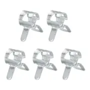 5PCS Spring Hose Clamp 8mm Dia Iron Band Type Low Pressure Air Clip for Pipe