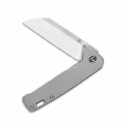 QSP Knives Penguin Liner Lock 130-P Knife 154CM & Gray Titanium