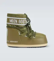 [Moon Boot] Moon Boot Icon Low nylon snow boots AU 8 green