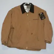 NWT Carhartt Ridge Coat Sherpa Lined Sandstone Jacket Tan Size 4XL Branded