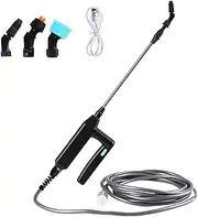 ZONJIE Rechargeable Garden Sprayer, Electric Plant Sprayer Wand, Portable Weed Killer Pump Knapsack Sprayers with 3 Nozzles, Hose for Lawns, Weeds & Plants Battery-Powered
