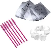 Minkissy Professional Lash Extension Kit 100pcs Eye Shadow Pads Eyelash Brush Holder for Women