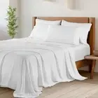 King Size Sheet Set - 6 Piece Set - 100% Egyptian Cotton Bed Sheets - Deep Po...