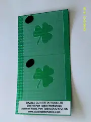 2 x shamrock face painting stencils facepainter tool craft hobby boys party
