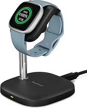 SwanScout Charger Stand for Fitbit Versa 4/Fitbit Versa 3/Fitbit Sense 2/Fitbit Sense, Magnetic Fast Charging Dock, SwanScout 505FB (Not for Other Watches)