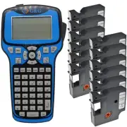 G&G RM-GG-810 Thermal Label Printer with 12x Black on Clear 12mmx7m Label Tape