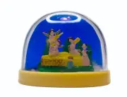 VINTAGE CHRISTMAS SNOW GLOBE CHRISTMAS ANGELS UNUSED RARE