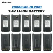 10X BL2001 2000mAh Replacement Battery for HYT TC-610 TC-618 TC-620 TC-626 Radio