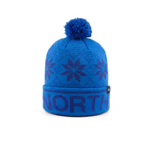 The North Face北面兒童藍色舒適保暖毛球設計毛帽｜7WJ8OPV