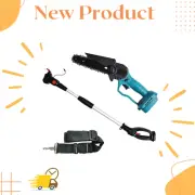 21V 8" Cordless Pole Saw, Extendable Brushless Chainsaw for Makita Battery