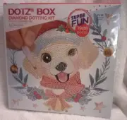 Dotz Box Diamond Dotting Kit MERRY CHRISTMAS LAB Labrador dog - 8.7 x 8.7 in