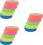 Tofficu Sets Neon Blacklight Tape Glow Dark Gaffer Tape for Easy Decorations Pcs