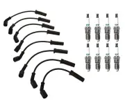 Denso Wire Set 7mm 8 Iridium TT Spark Plug .04 Kit For Caddy Chevy GMC Hummer V8
