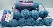 Melrose Designer's USAChoiceFashionellaCravenellaYarn LotOf 11 LightBlueNewVint