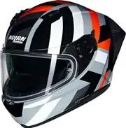 Nolan N60-6 Sport Dinamico 345, full face helmet , color: Grey/Light Grey/Orange/Black , size: XS